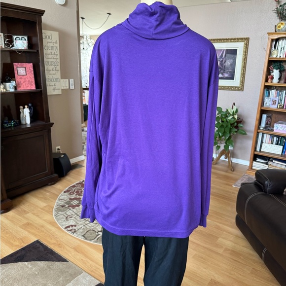 JP Collection purple long sleeve turtleneck-size XXL - Picture 9 of 9